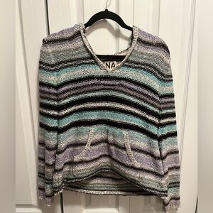 TNA Baha Knit Striped Hoodie